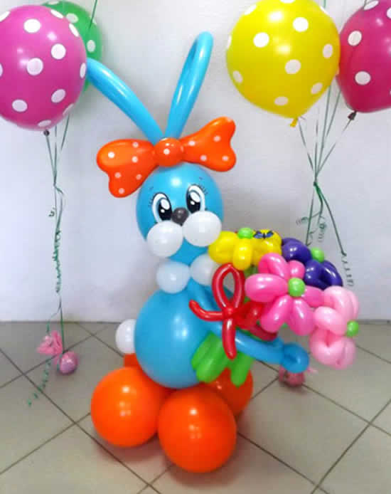 Ideias com balões para Páscoa