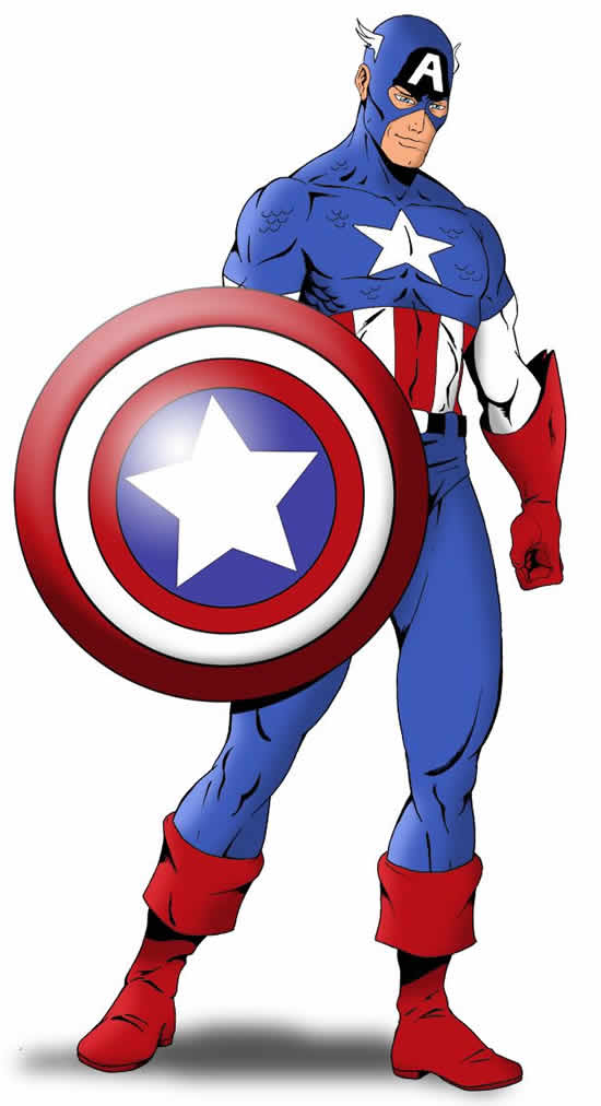 Desenho de Capitão América