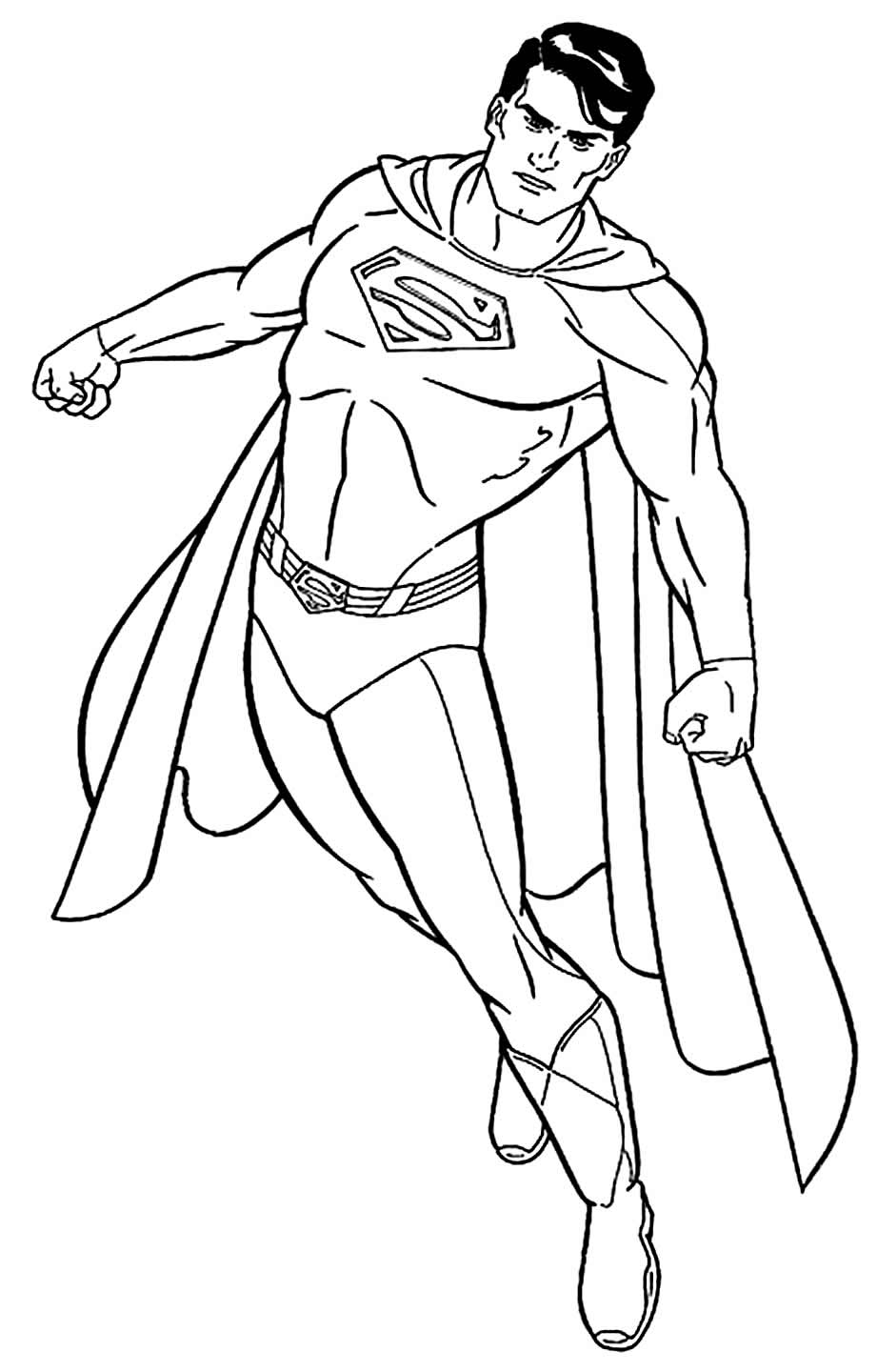 Desenho de Super-Homem para pintar