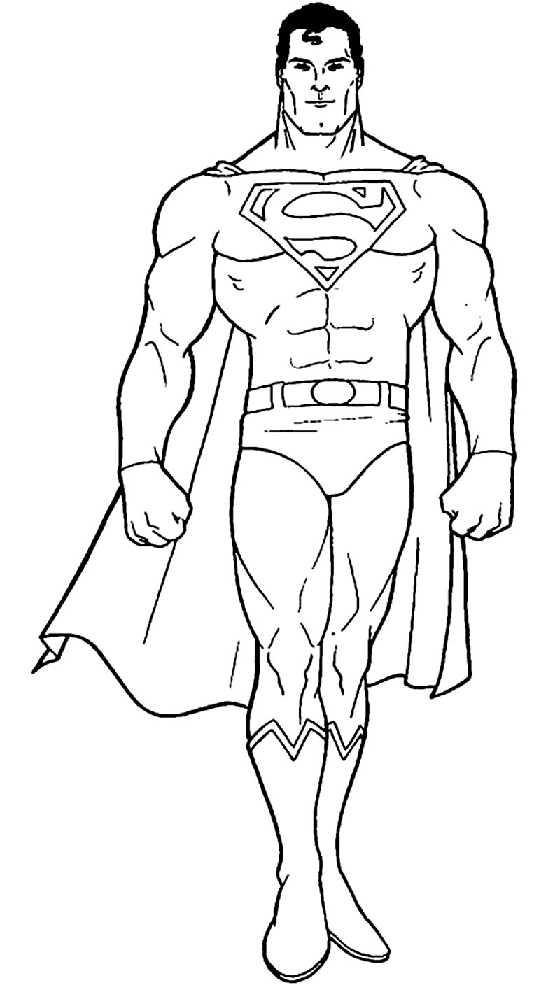 Desenhos De Super Homem Para Colorir Como Fazer Em Casa