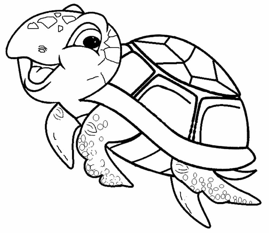 Desenho de tartaruga para colorir