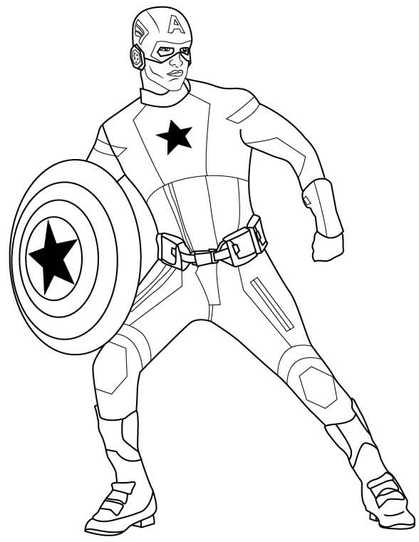 Desenho de Capitão América