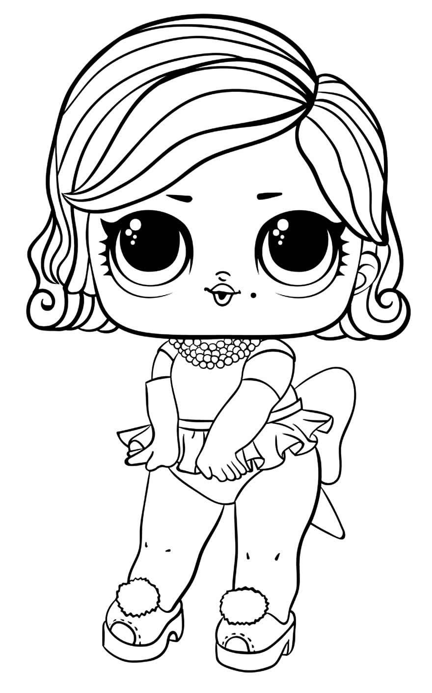 Desenho de Boneca L.O.L. Troublemaker para colorir