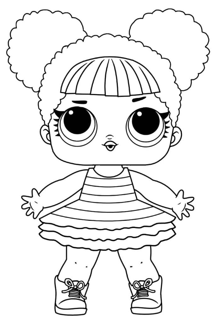 50+ Desenhos da Boneca LOL para colorir - Como fazer em casa