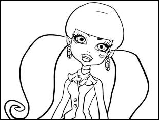 Desenhos de Monster High para colorir