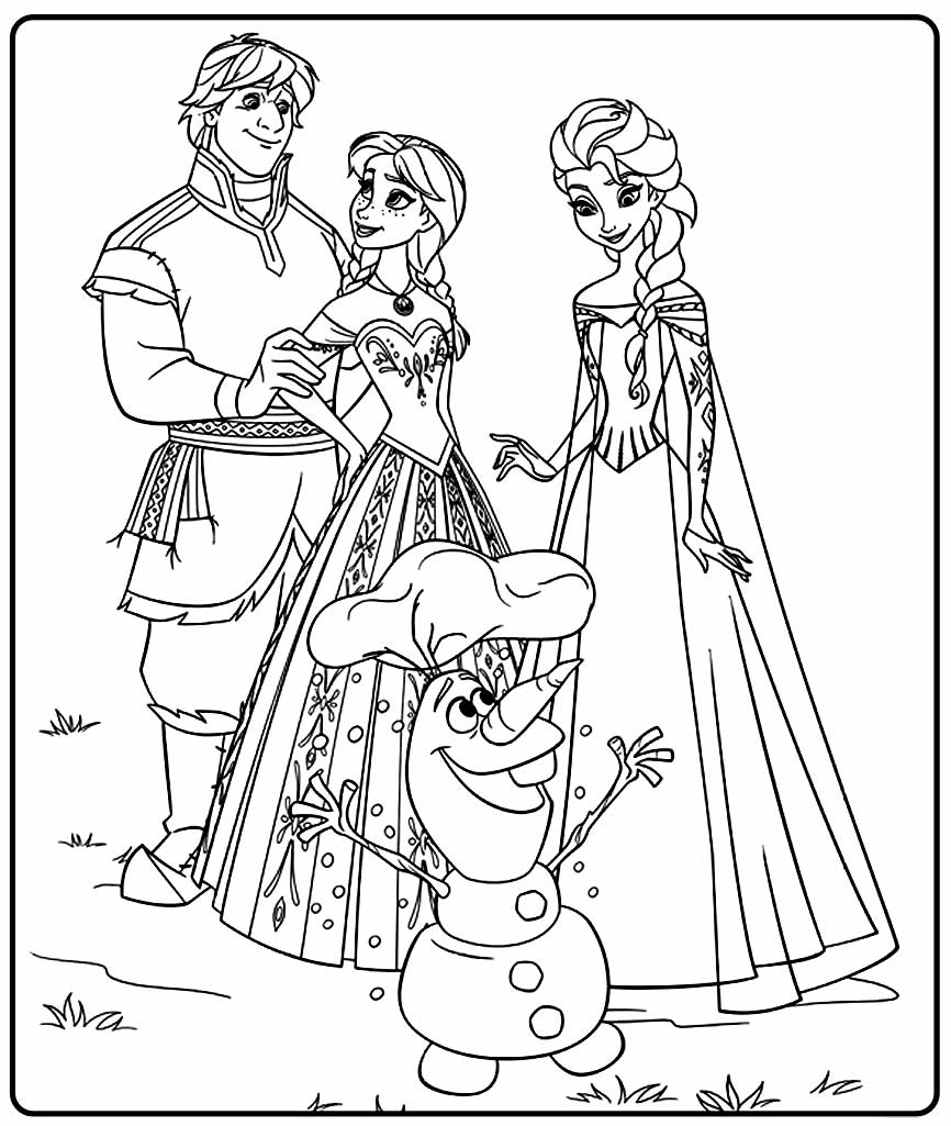 Desenho da Elsa - Frozen