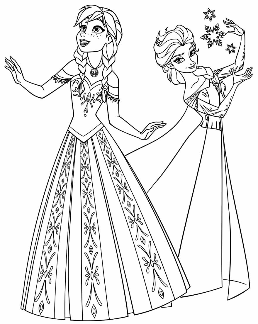 Desenho da Elsa - Frozen