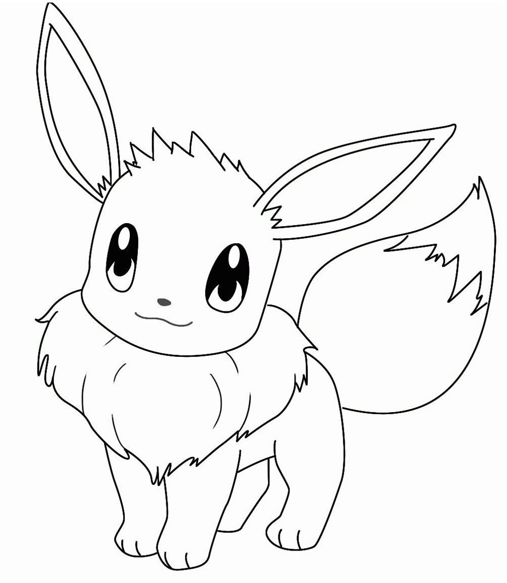 Desenho da Eevee - Pokemon