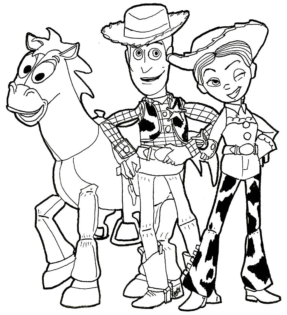 Desenho para imprimir e colorir de Toy Story 4