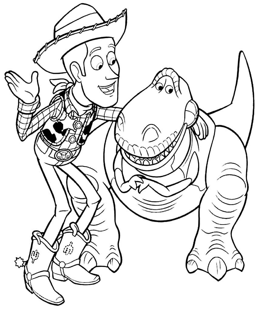 Desenho para colorir de Toy Story 4