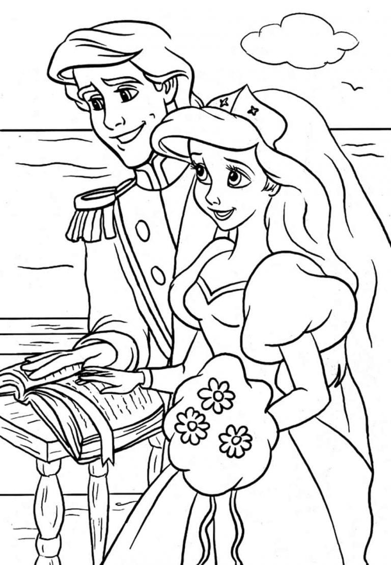 30+ Desenhos da Pequena Sereia para colorir - Como fazer em casa