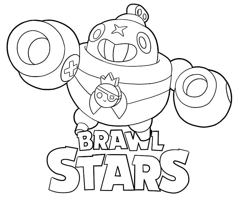Desenho de Brawl Stars para colorir