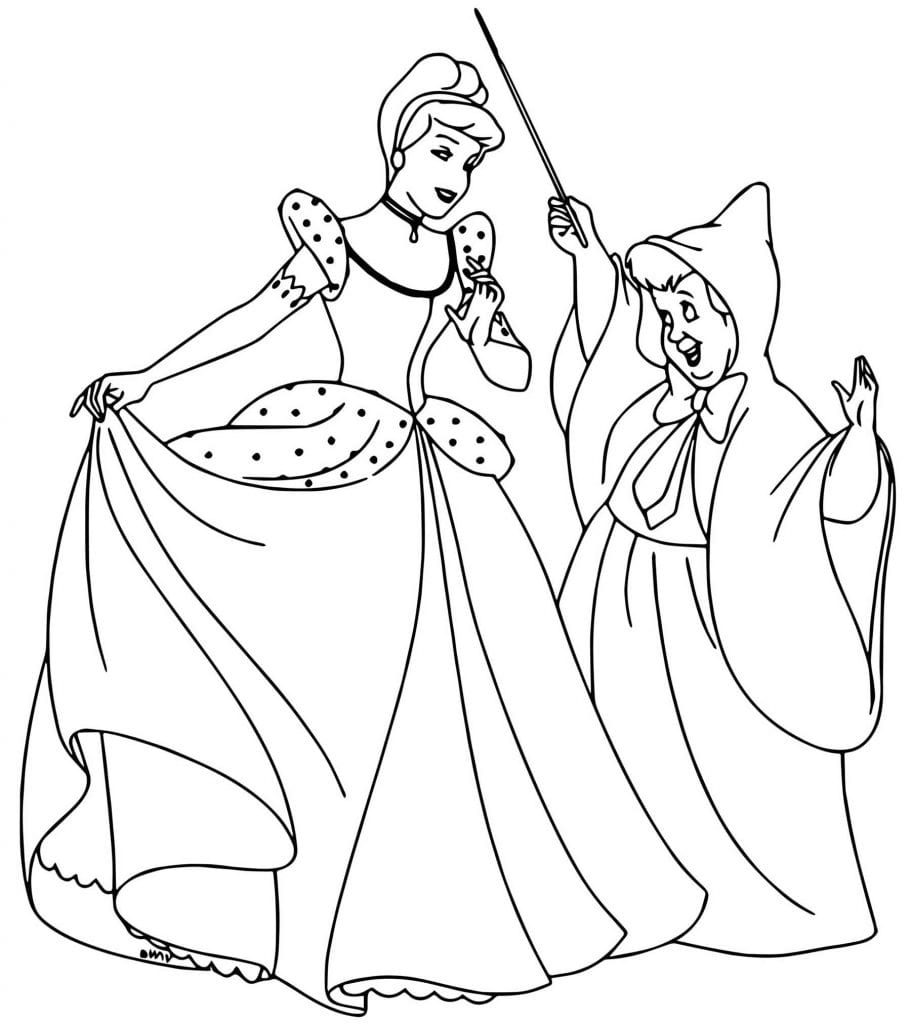 30+ Desenhos da Cinderela para colorir - Como fazer em casa