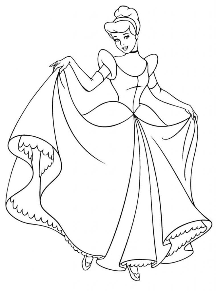 30+ Desenhos da Cinderela para colorir - Como fazer em casa
