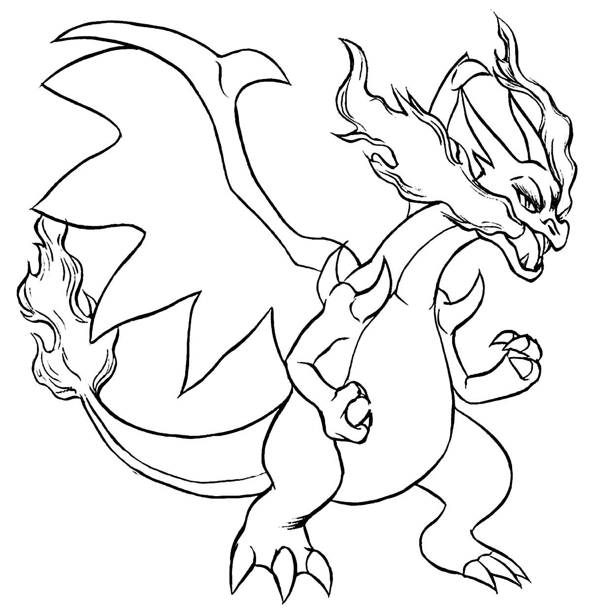 Desenho de Charizard para colorir