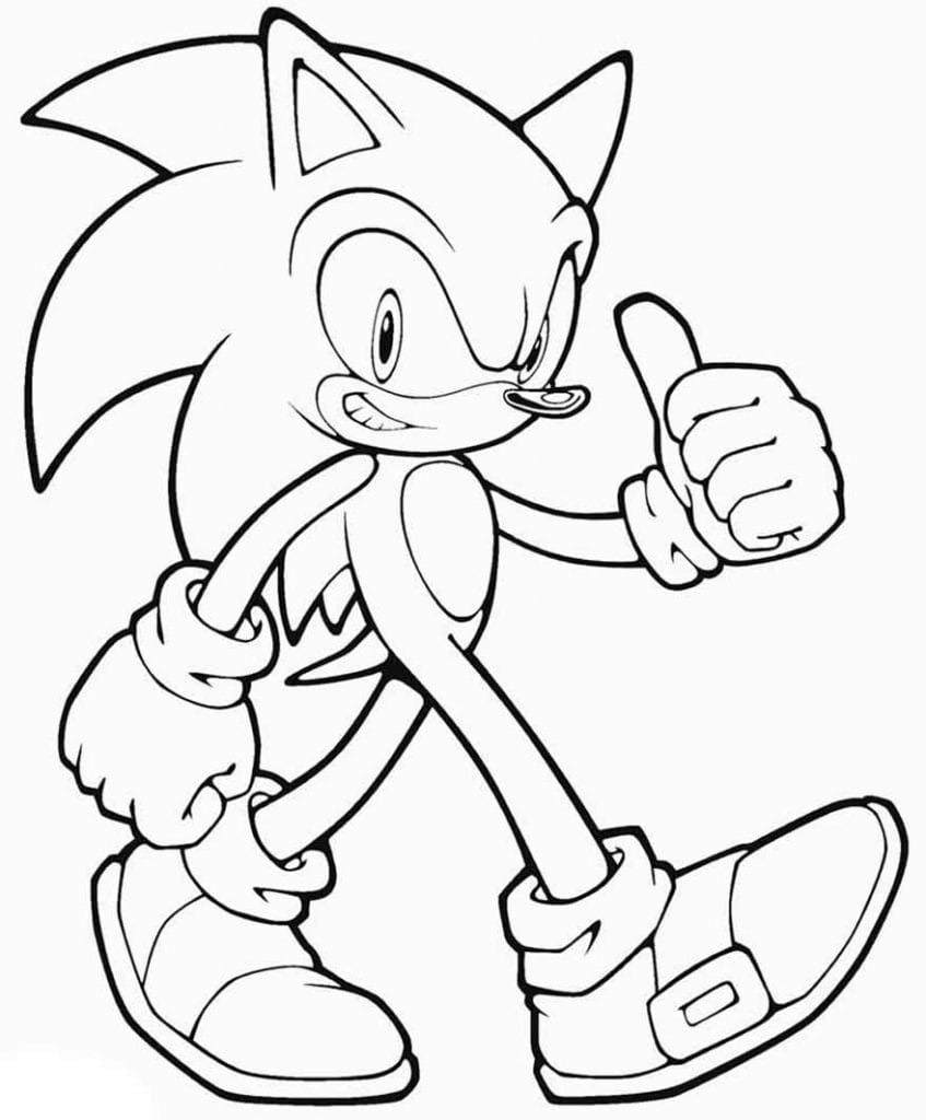 50+ Desenhos de Sonic para colorir - Como fazer em casa