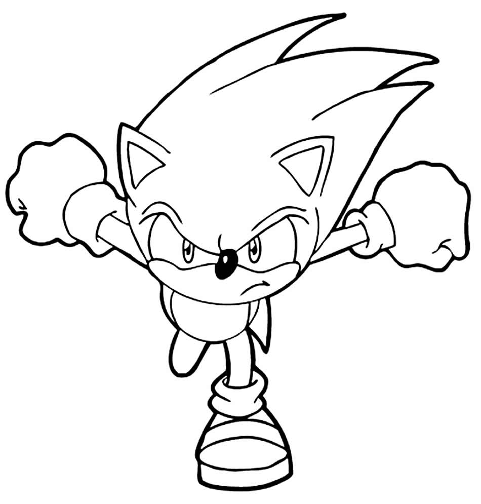 Desenhos do Sonic para Colorir e Imprimir - Brinquedos de Papel