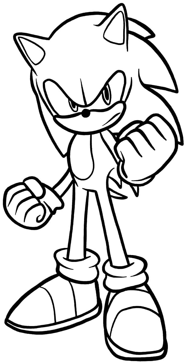 Sonic Imprimir Para Pintar