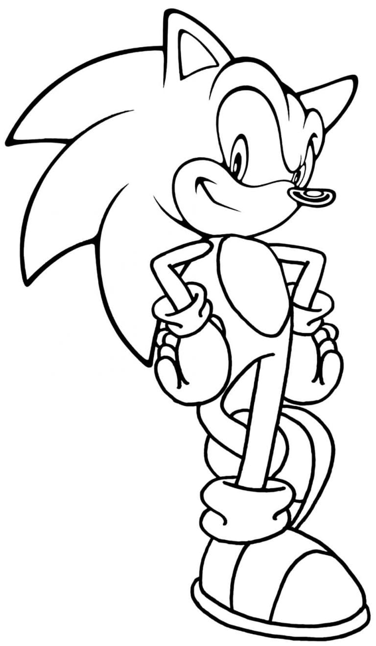 50 Desenhos De Sonic Para Colorir Como Fazer Em Casa 7693