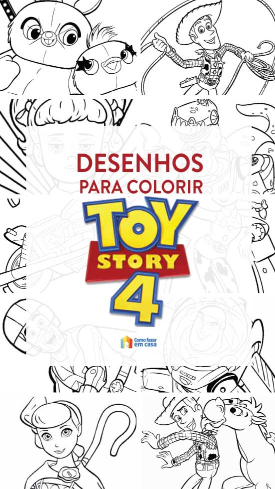 Desenhos para colorir de Toy Story 4