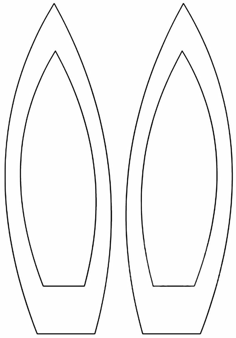 Molde de orelhinhas de coelho