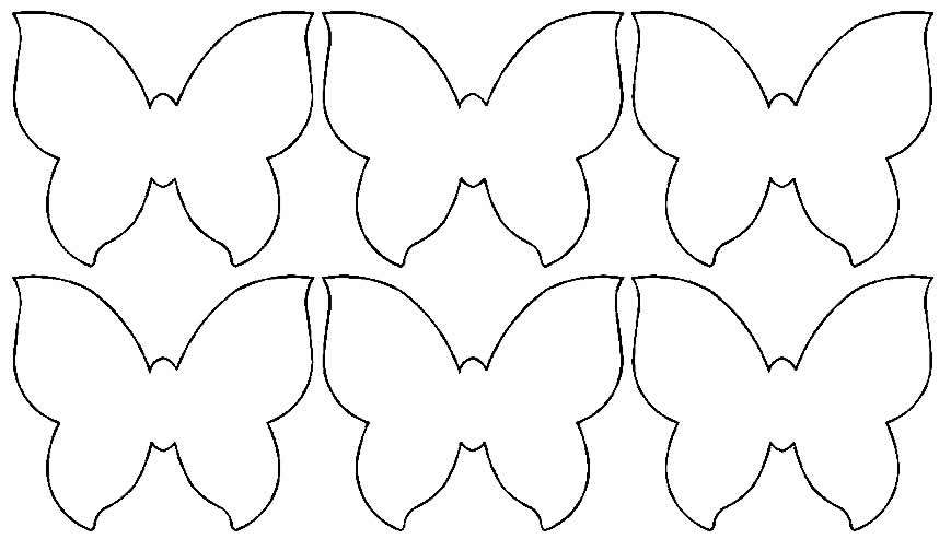 Moldes de borboletas
