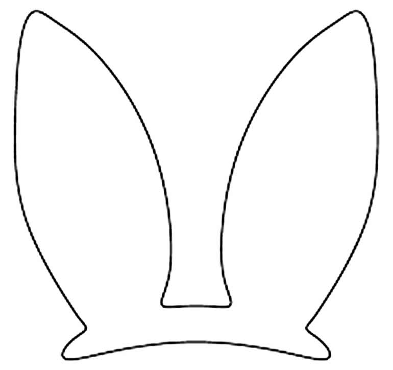 Molde de orelha de coelho de Páscoa
