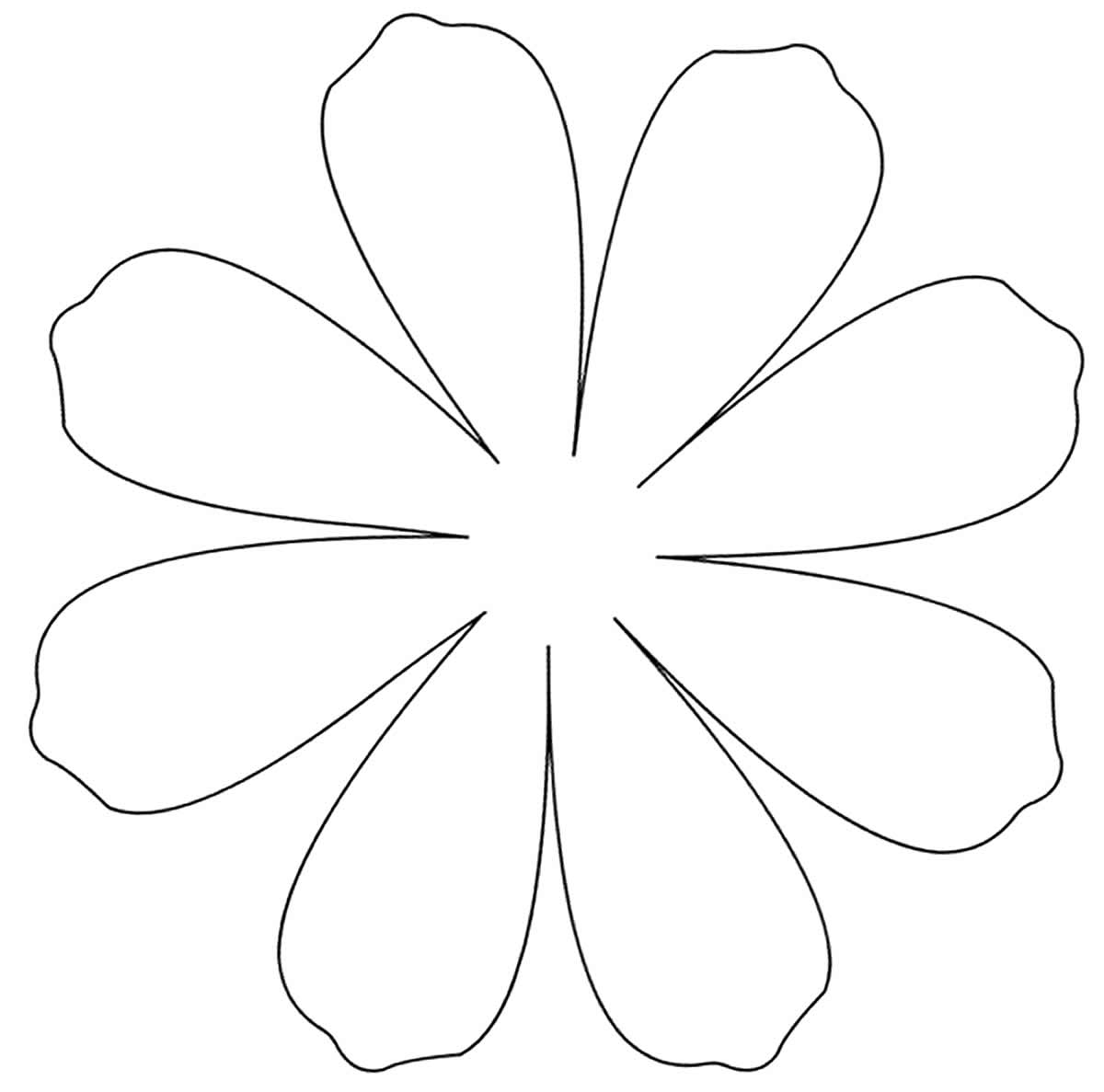 Moldes de pétalas para flores de papel