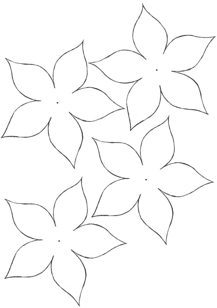 Moldes para flor de papel
