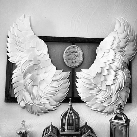 Asa de anjo para decoração