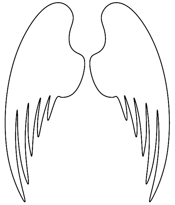 Moldes para asas de anjo
