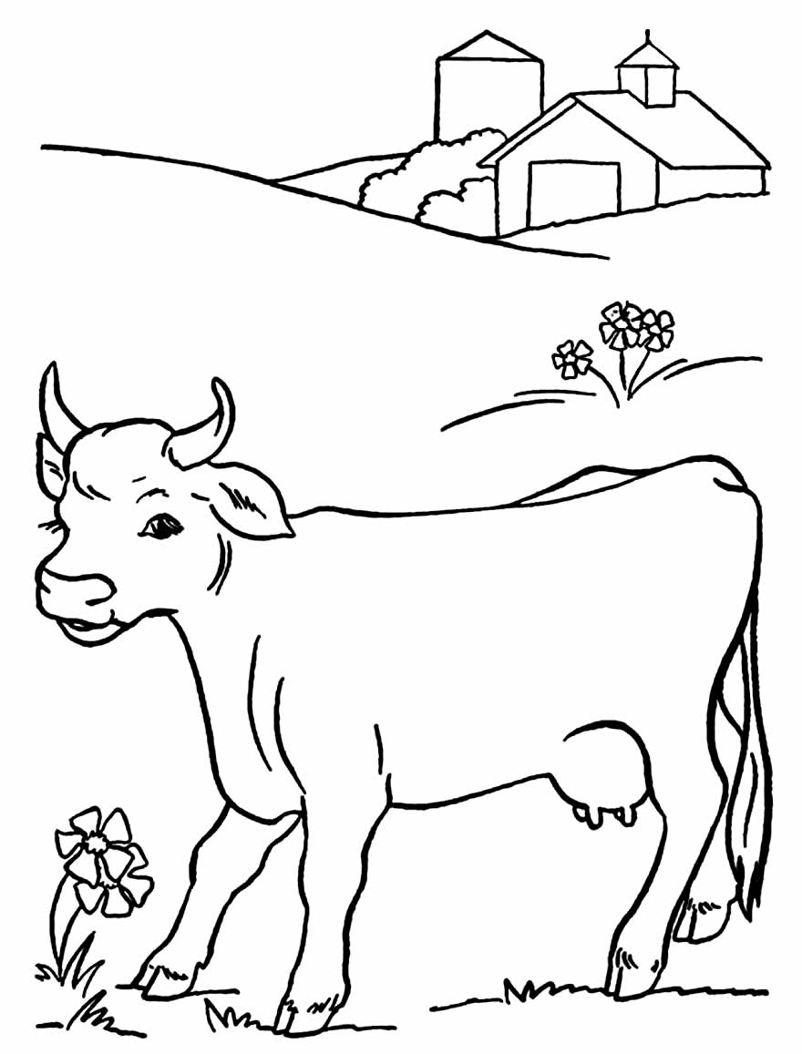 Desenhos para colorir de animais da fazenda