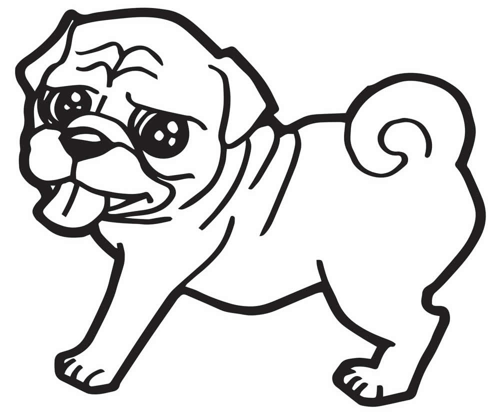 Desenho para pintar de cachorrinho