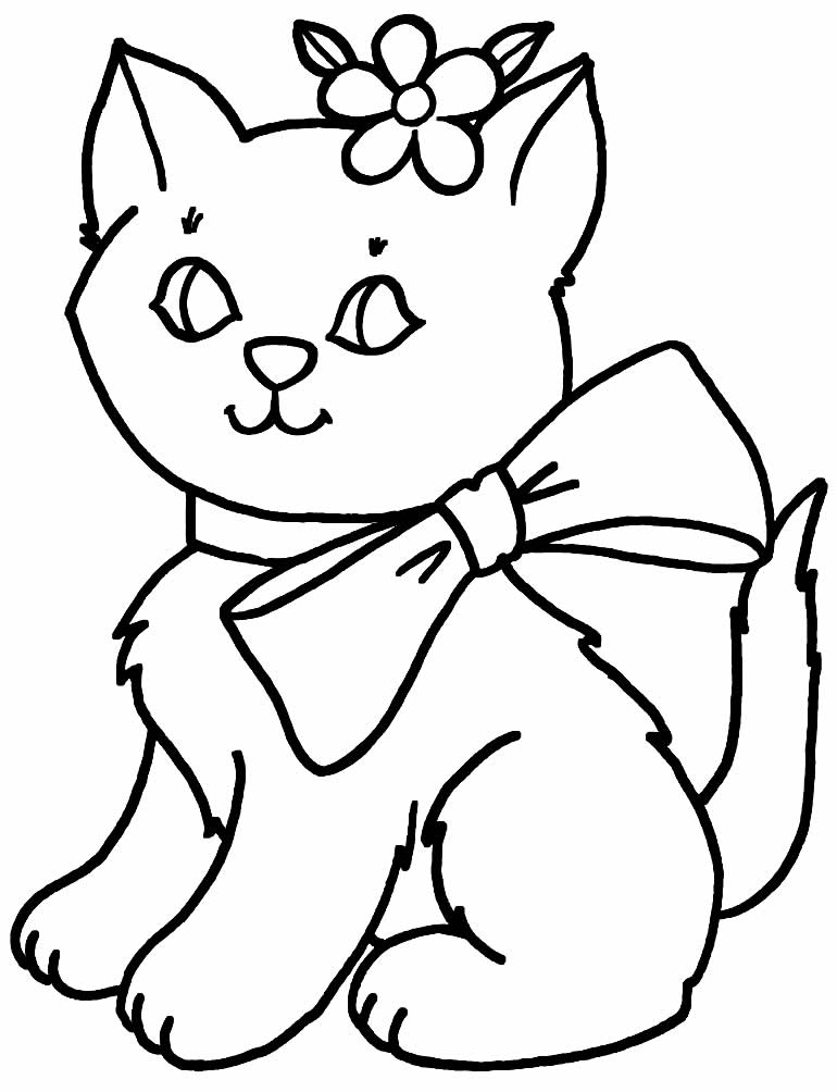 Desenho para colorir de gato