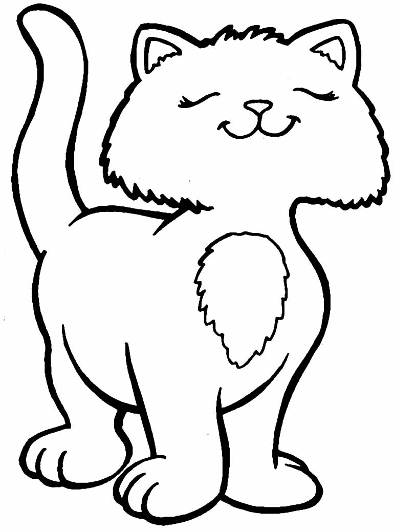 Desenho para colorir de gatinho