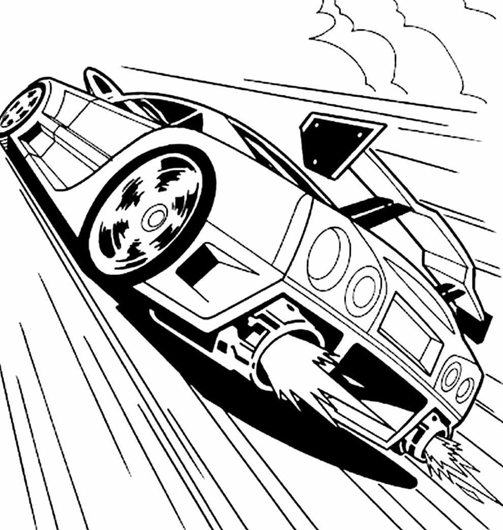 Imagem de carro Hot Wheels para colorir