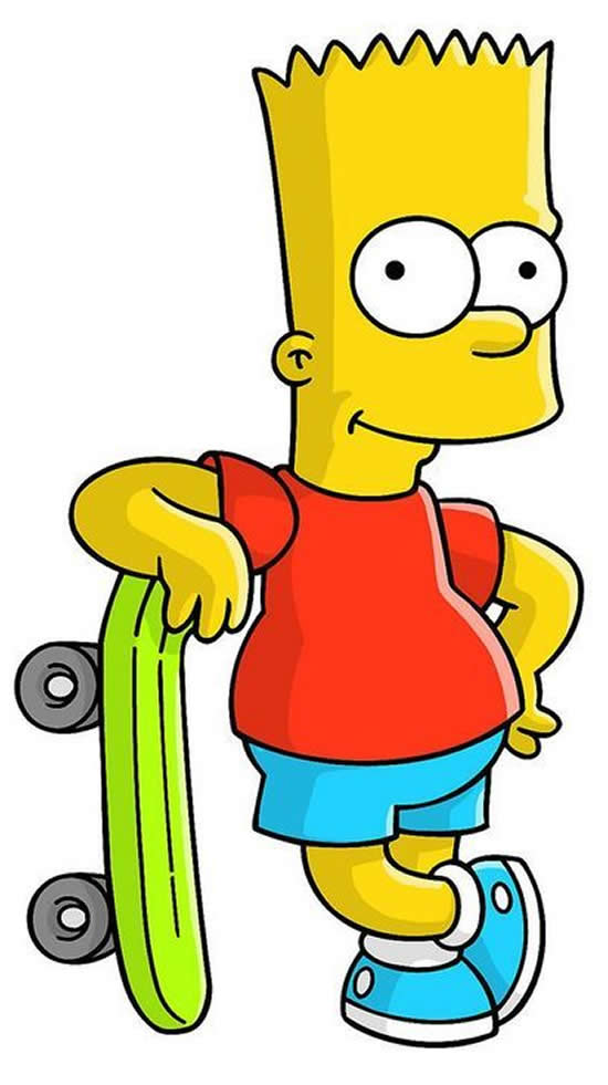Desenho do Bart Simpson