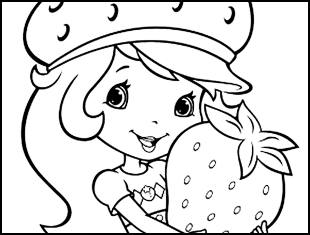 Desenhos da Moranguinho para imprimir e colorir