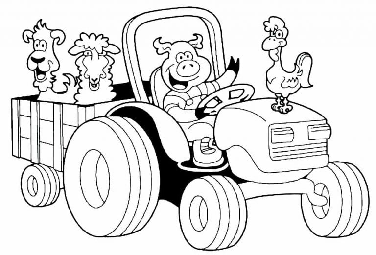 60+ Desenhos de Animais da Fazenda para colorir - Como fazer em casa