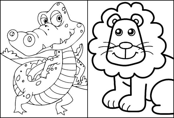 Desenhos de animais para imprimir e colorir