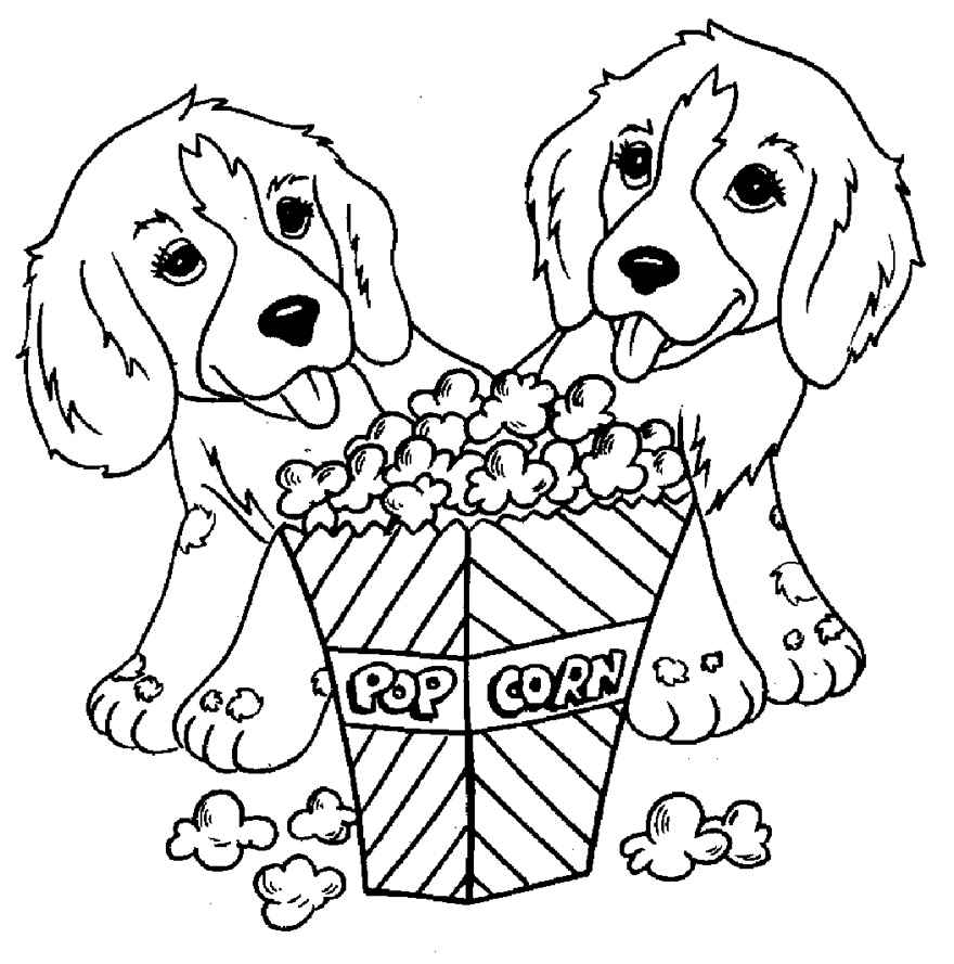 Imagem de cachorro para colorir