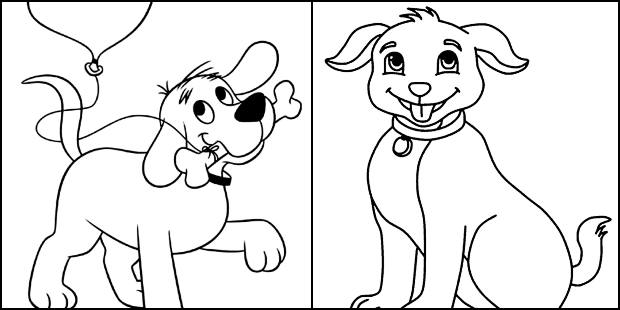 Desenhos de cachorrinhos para colorir