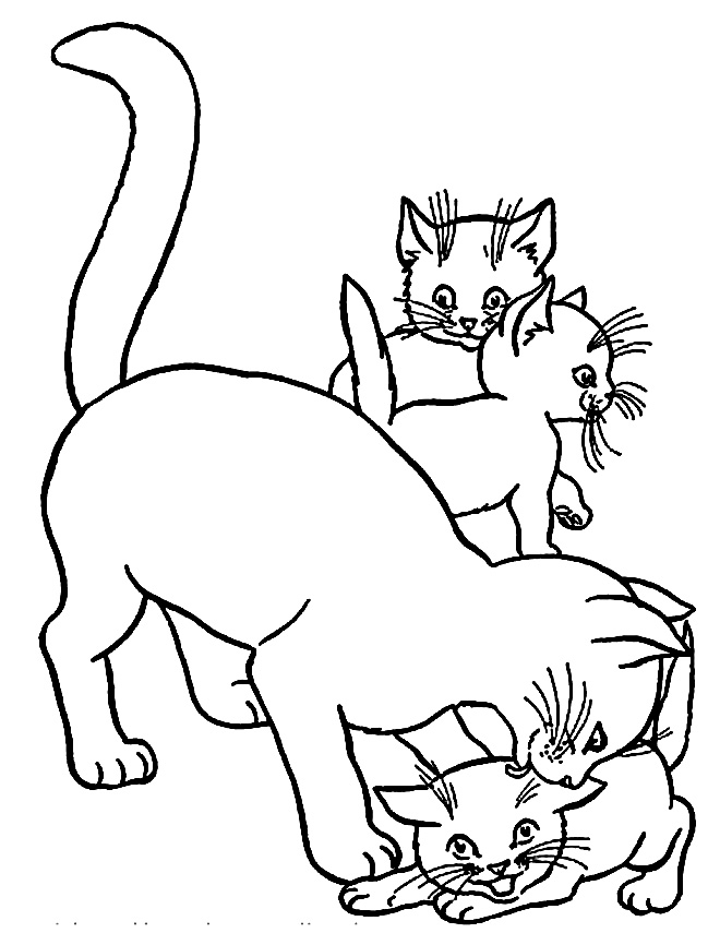 Desenho de gatinhos