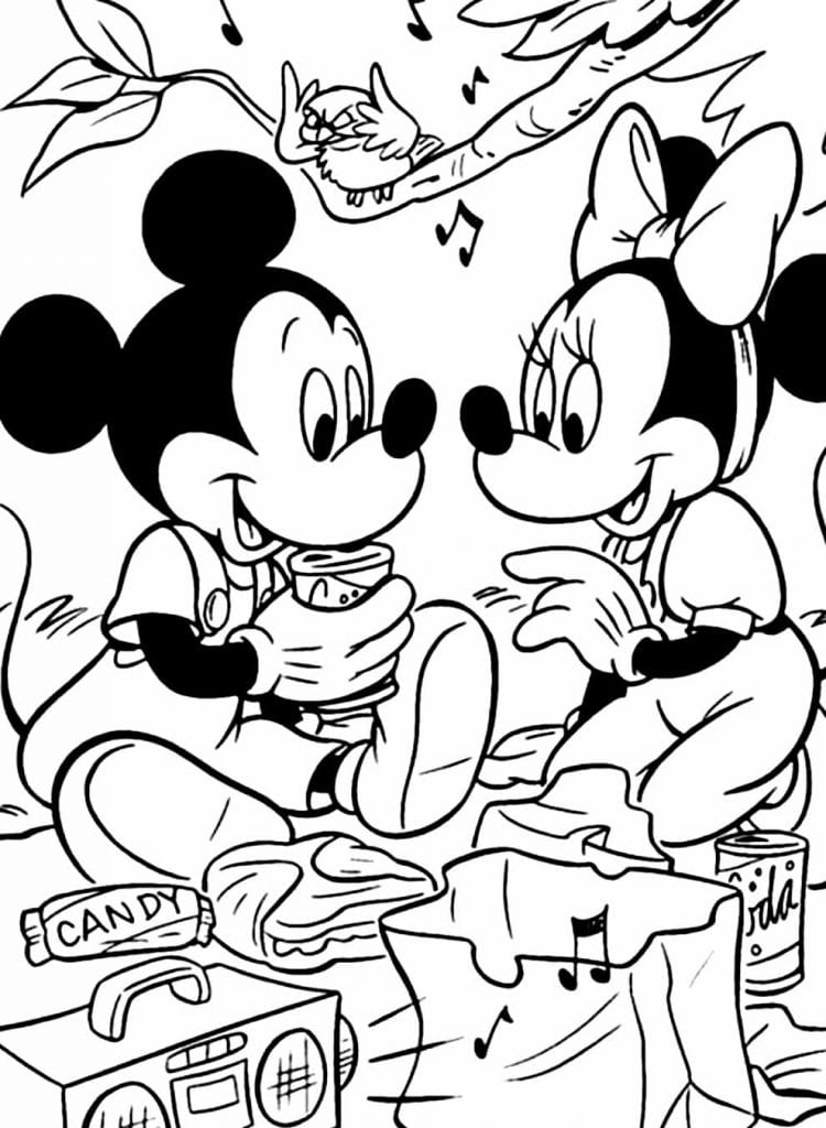 50+ Desenhos do Mickey para colorir e imprimir - Como fazer em casa