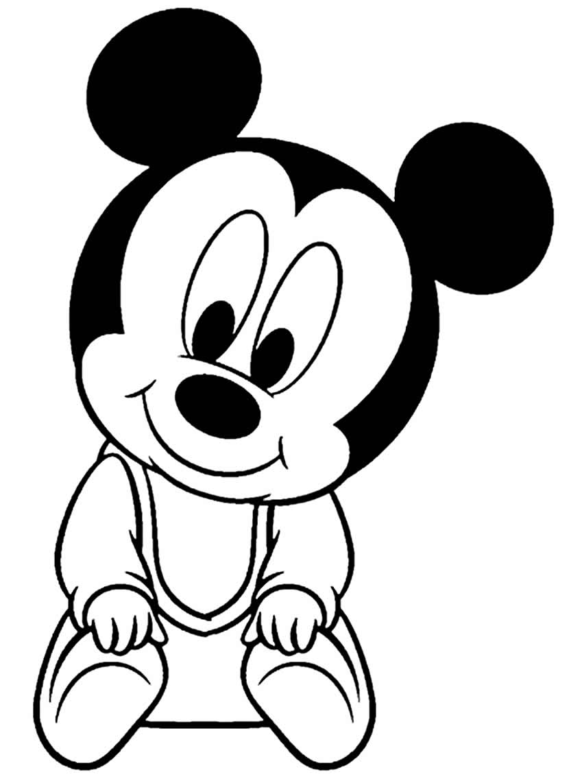 Desenho do Mickey bebê