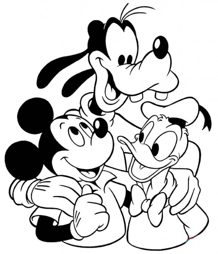 50+ Desenhos do Mickey para colorir e imprimir - Como fazer em casa