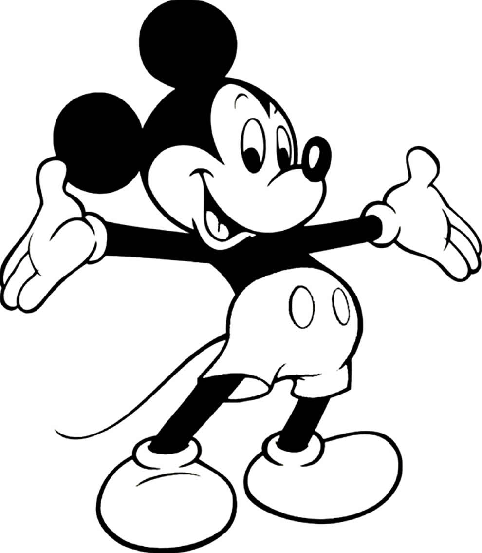 Desenho divertido do Mickey