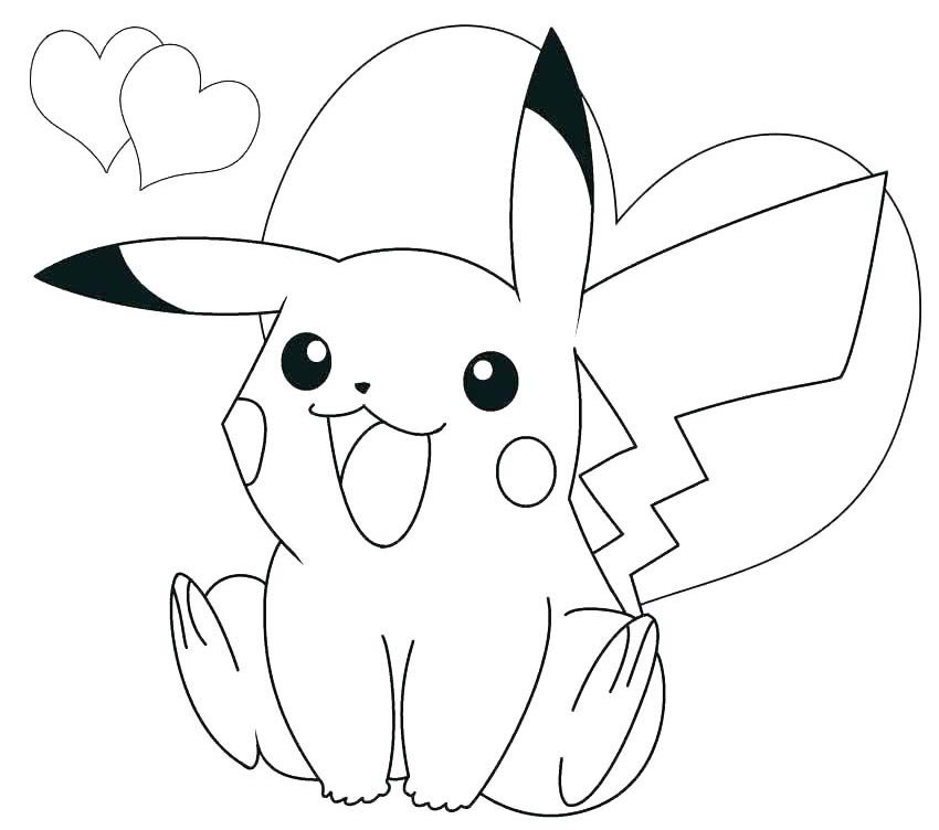 Desenho para colorir de Natal de Pikachu · Creative Fabrica