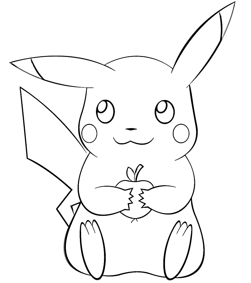 Imagem de Pikachu para colorir