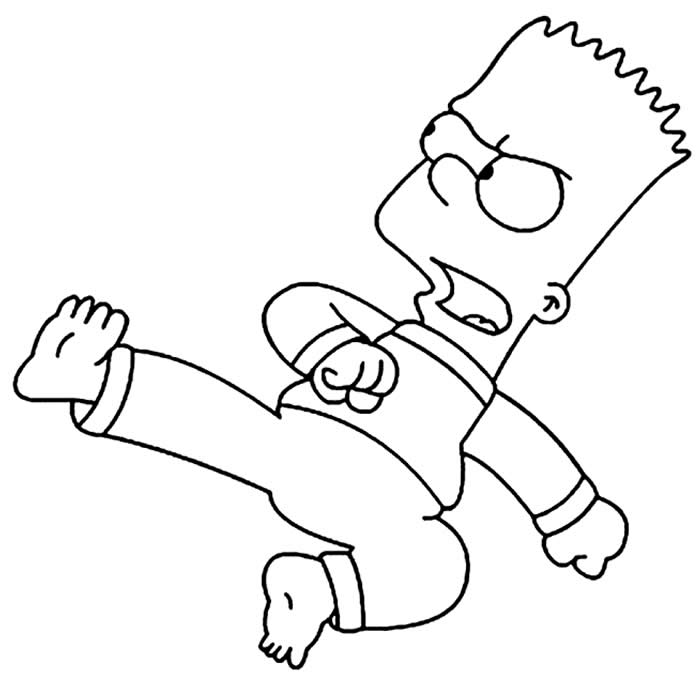 Desenho dos Simpsons - Bart